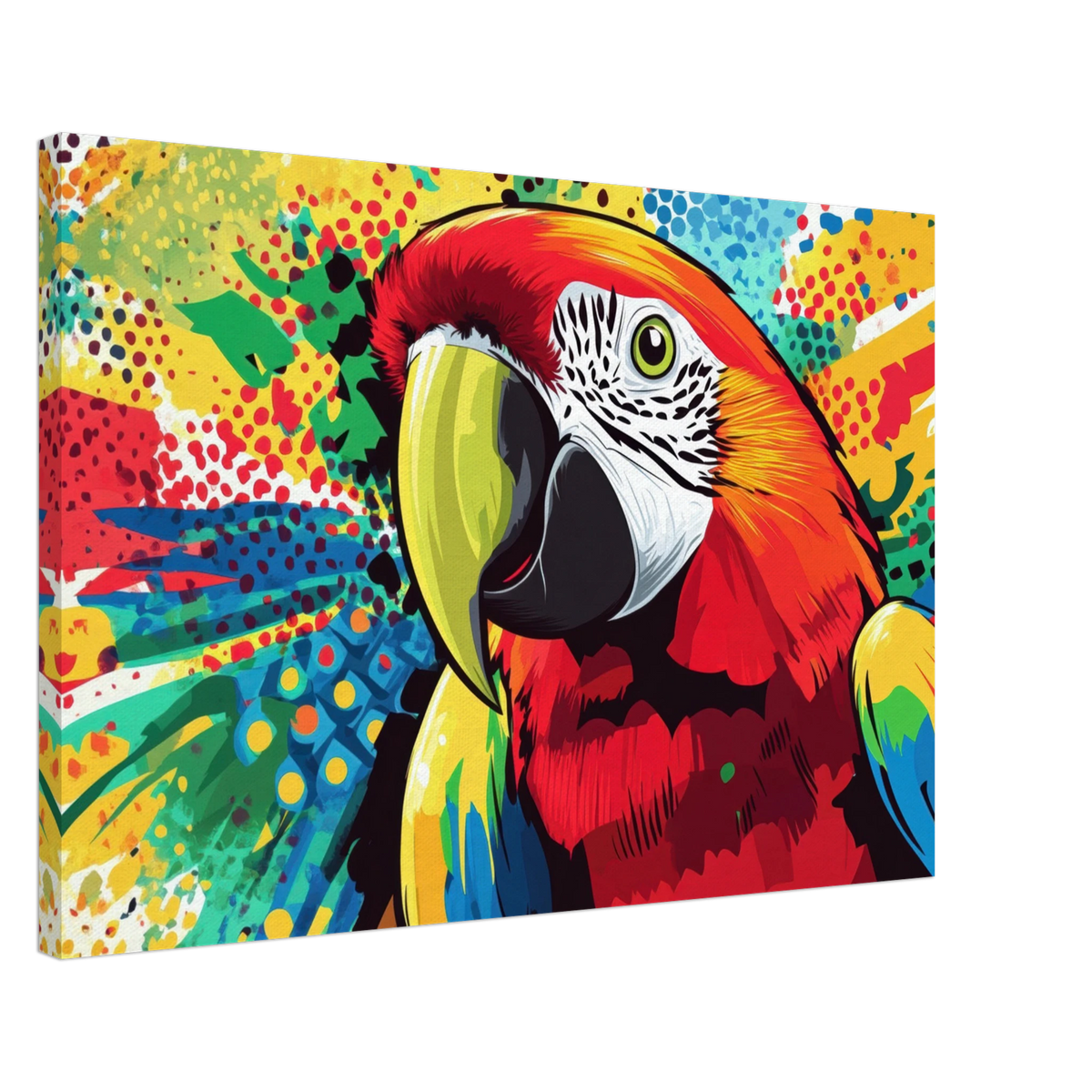 Vibrant Pop Art Parrot A colorful parrot depicted - Shop Ai Art WebShop - Digital Art online Store
