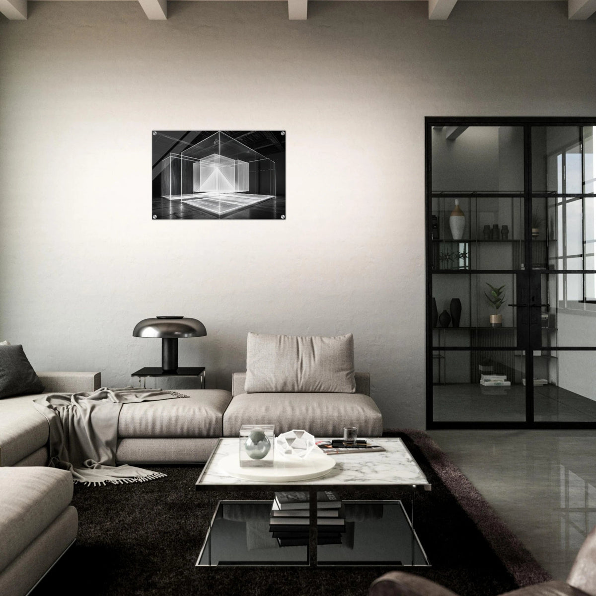 Void Architecture Impossible geometric structure 2 - Shop Ai Art WebShop - Digital Art online Store