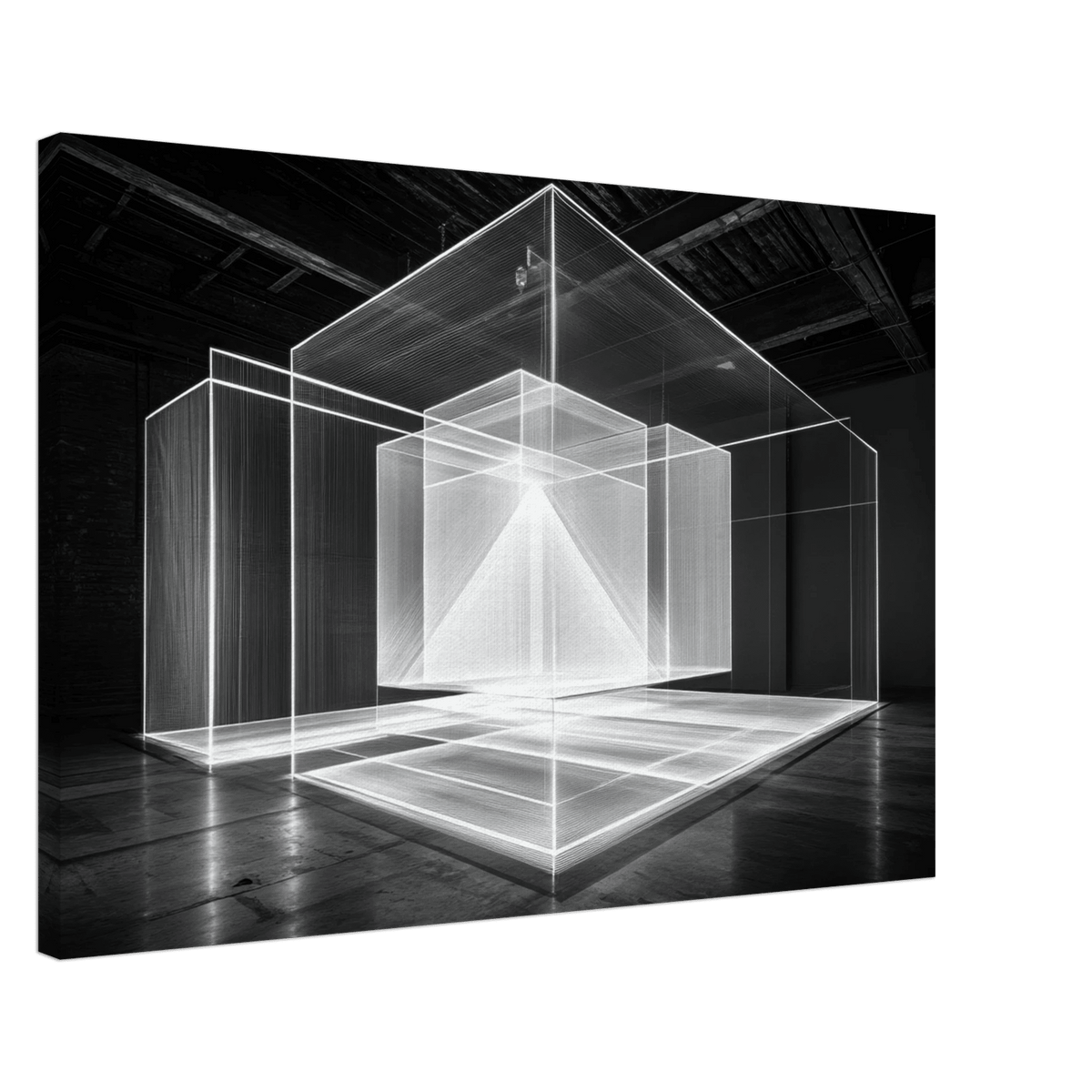 Void Architecture Impossible geometric structure 2 - Shop Ai Art WebShop - Digital Art online Store