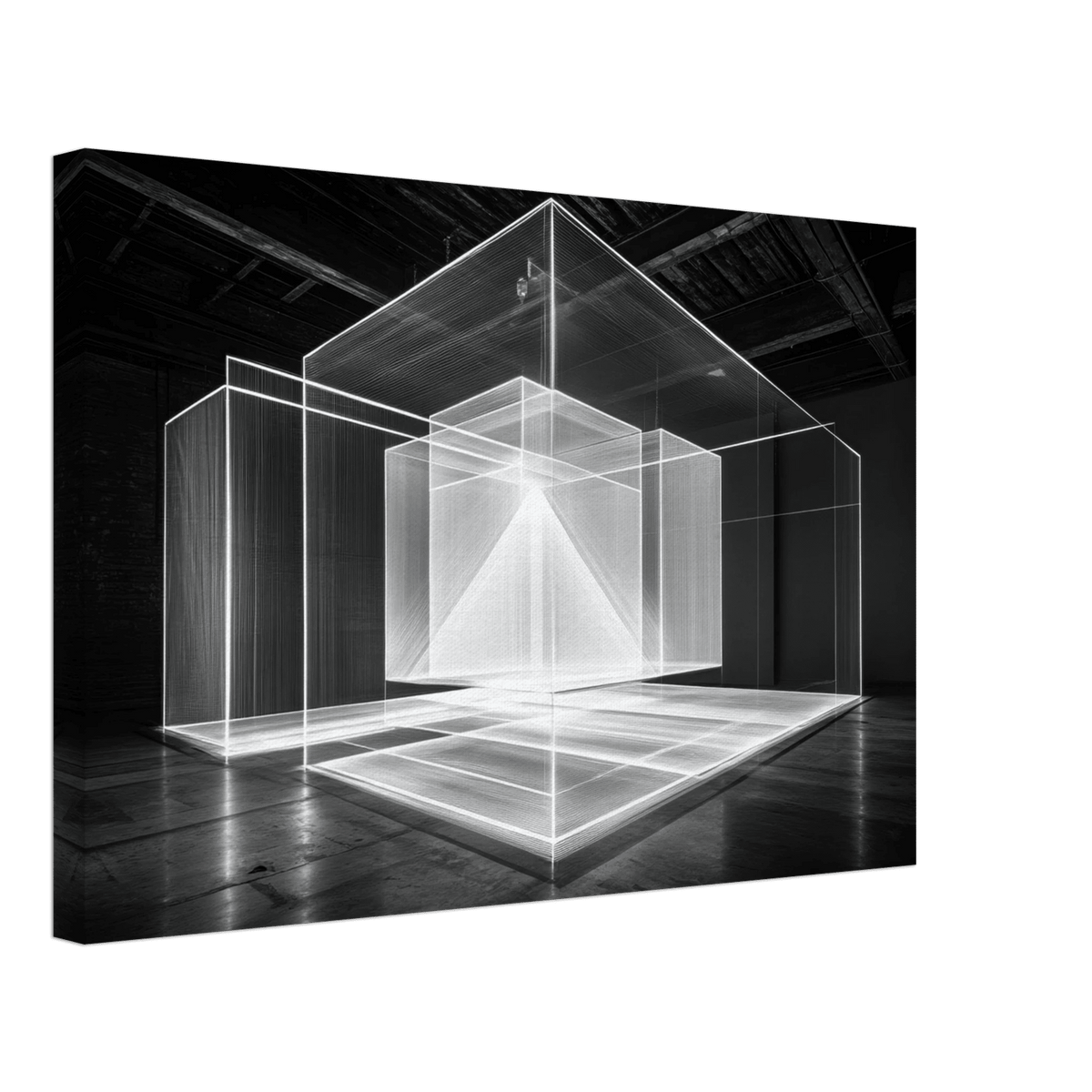 Void Architecture Impossible geometric structure 2 - Shop Ai Art WebShop - Digital Art online Store