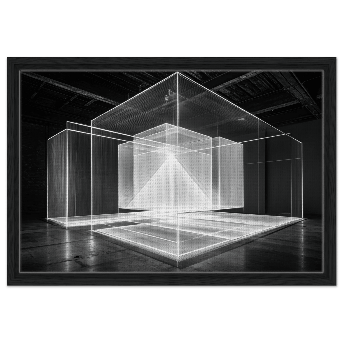 Void Architecture Impossible geometric structure 2 - Shop Ai Art WebShop - Digital Art online Store