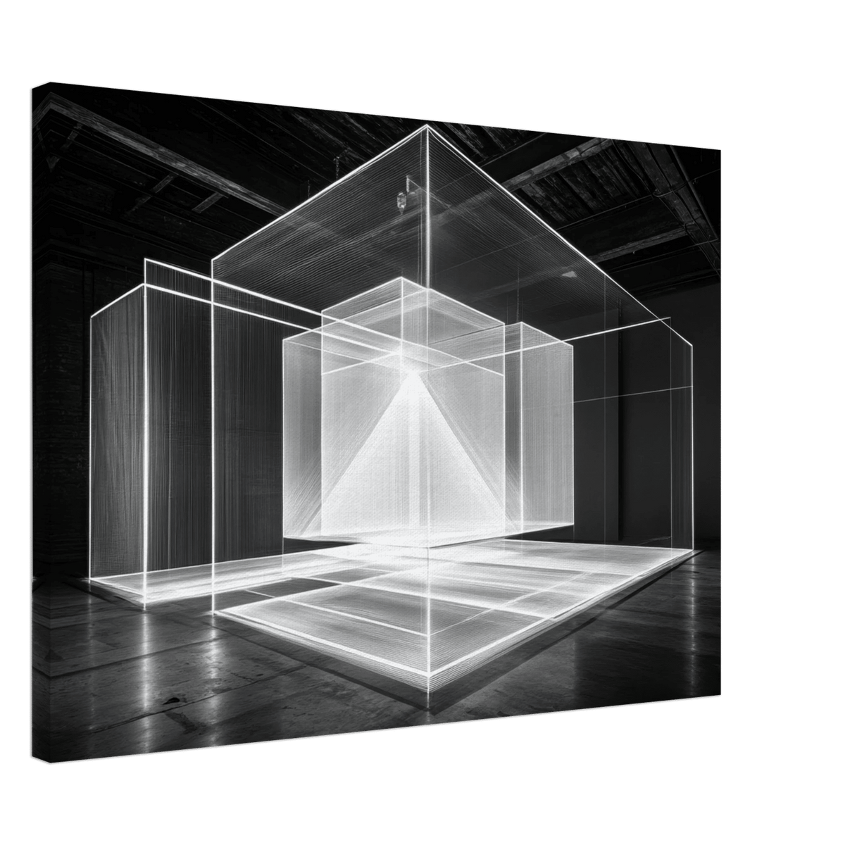 Void Architecture Impossible geometric structure 2 - Shop Ai Art WebShop - Digital Art online Store