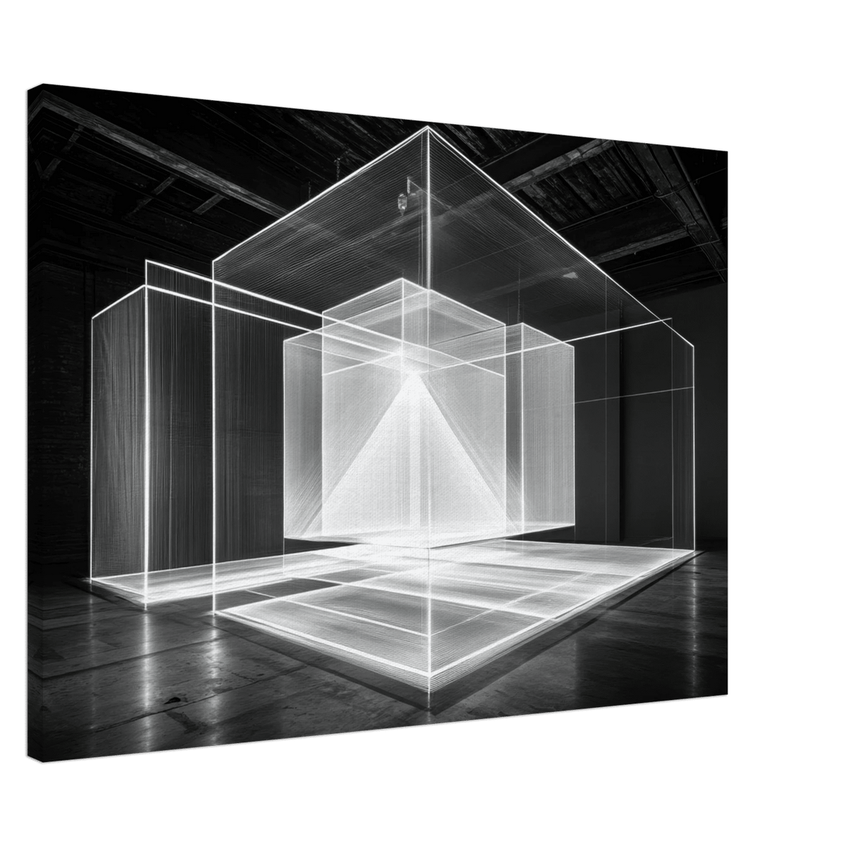 Void Architecture Impossible geometric structure 2 - Shop Ai Art WebShop - Digital Art online Store