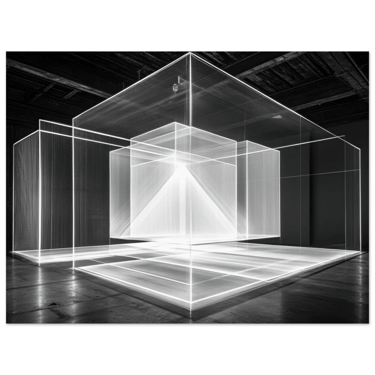Void Architecture Impossible geometric structure 2 - Shop Ai Art WebShop - Digital Art online Store