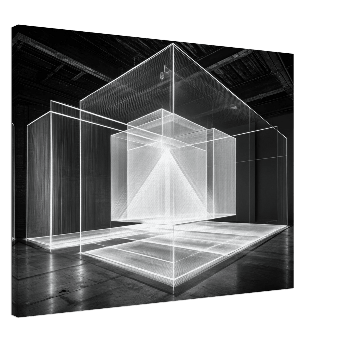 Void Architecture Impossible geometric structure 2 - Shop Ai Art WebShop - Digital Art online Store