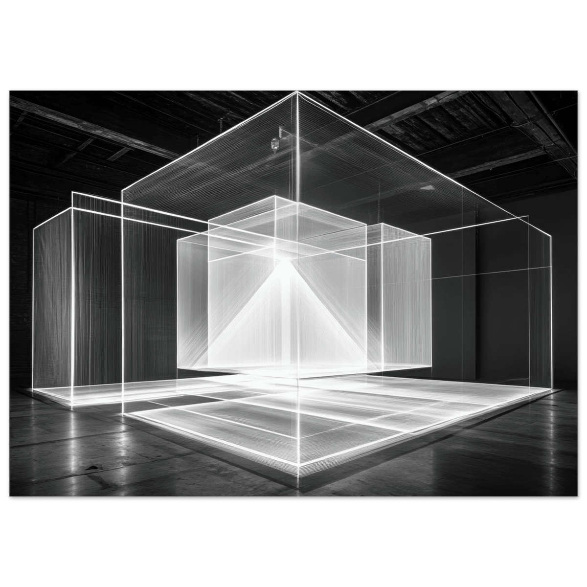 Void Architecture Impossible geometric structure 2 - Shop Ai Art WebShop - Digital Art online Store