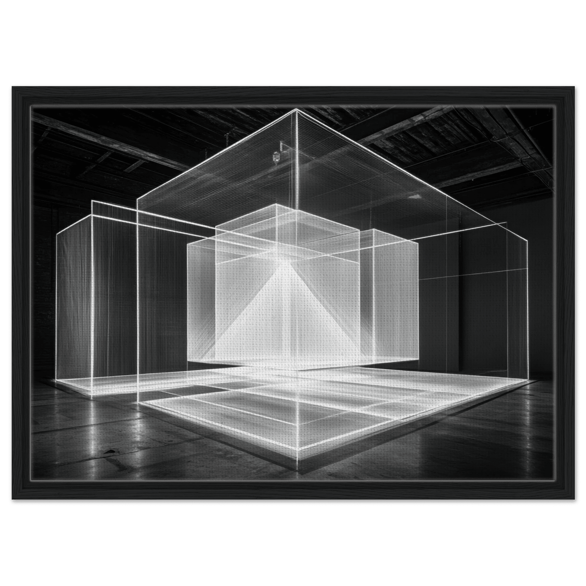 Void Architecture Impossible geometric structure 2 - Shop Ai Art WebShop - Digital Art online Store