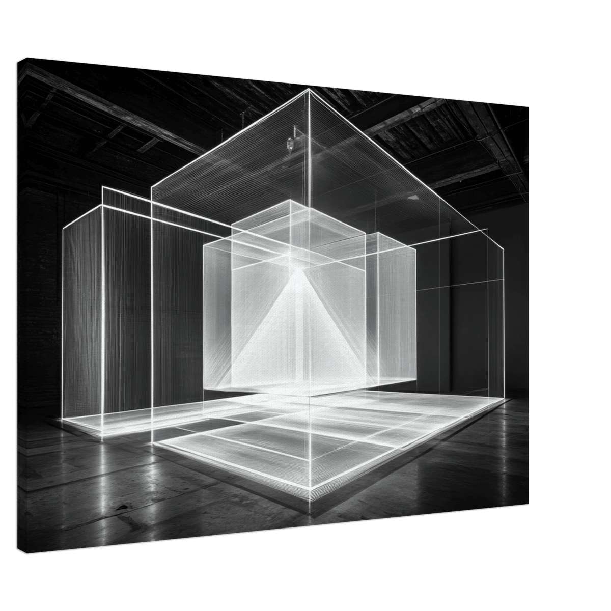 Void Architecture Impossible geometric structure 2 - Shop Ai Art WebShop - Digital Art online Store