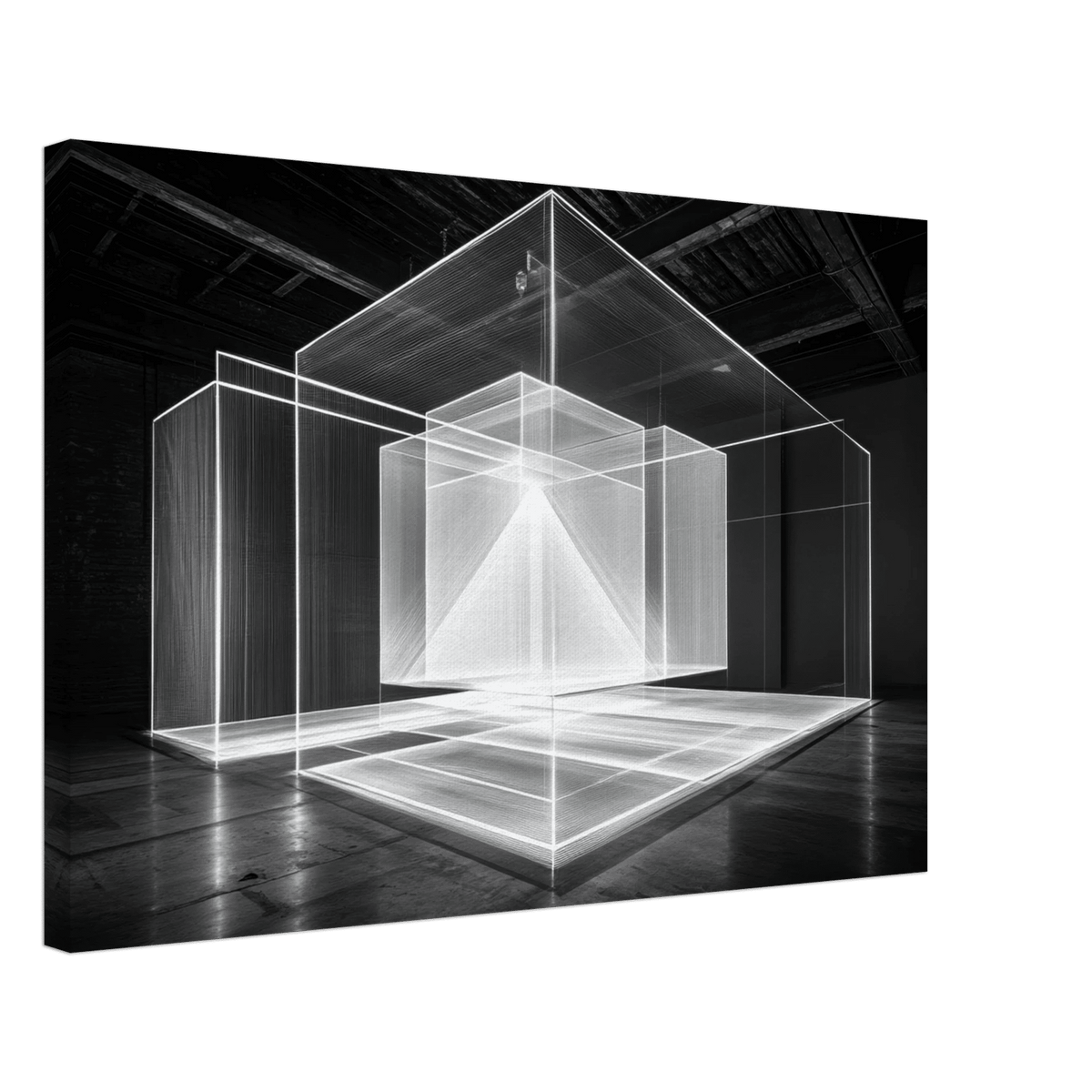 Void Architecture Impossible geometric structure 2 - Shop Ai Art WebShop - Digital Art online Store