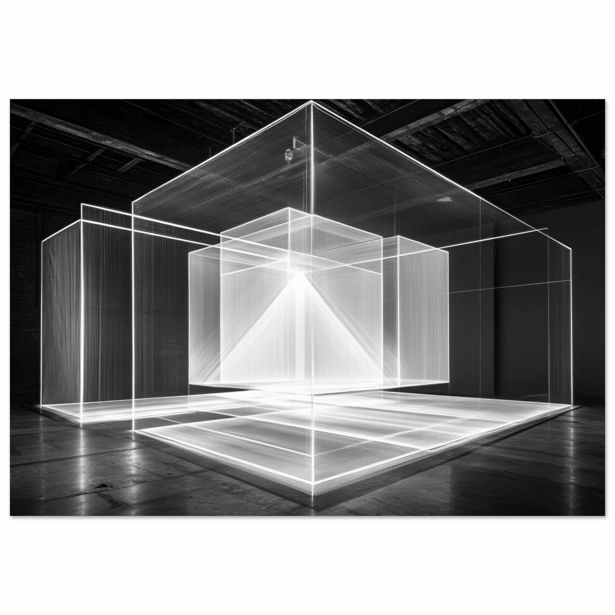Void Architecture Impossible geometric structure 2 - Shop Ai Art WebShop - Digital Art online Store