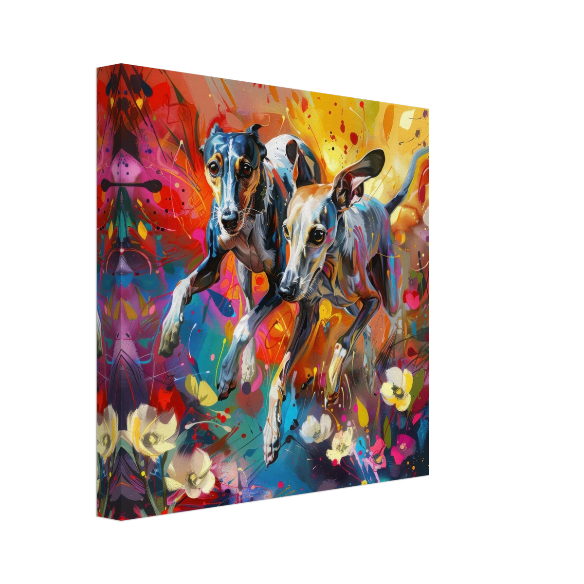 Whippets love playing 3 - Shop Ai Art WebShop - Digital Art online Store