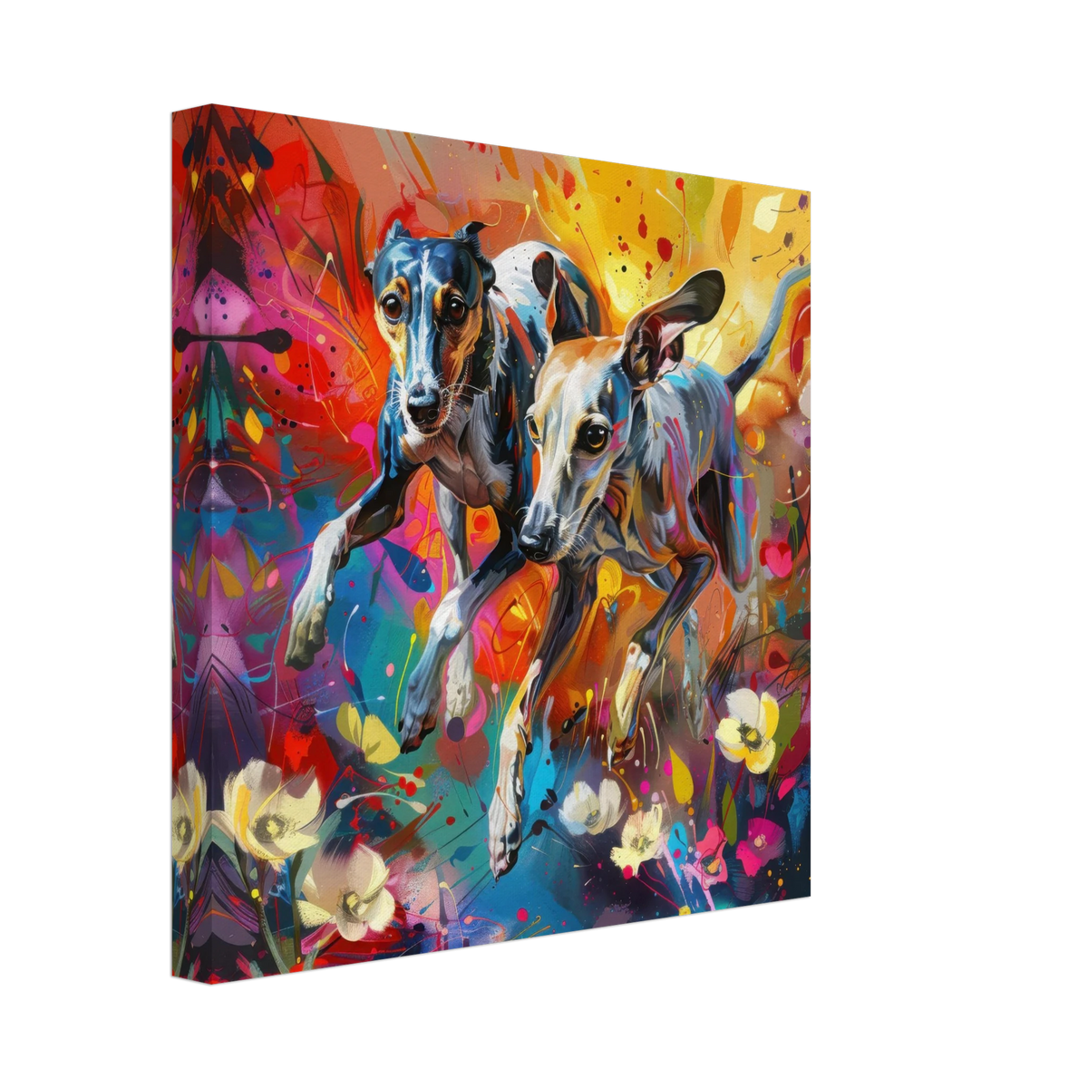 Whippets love playing 3 - Shop Ai Art WebShop - Digital Art online Store