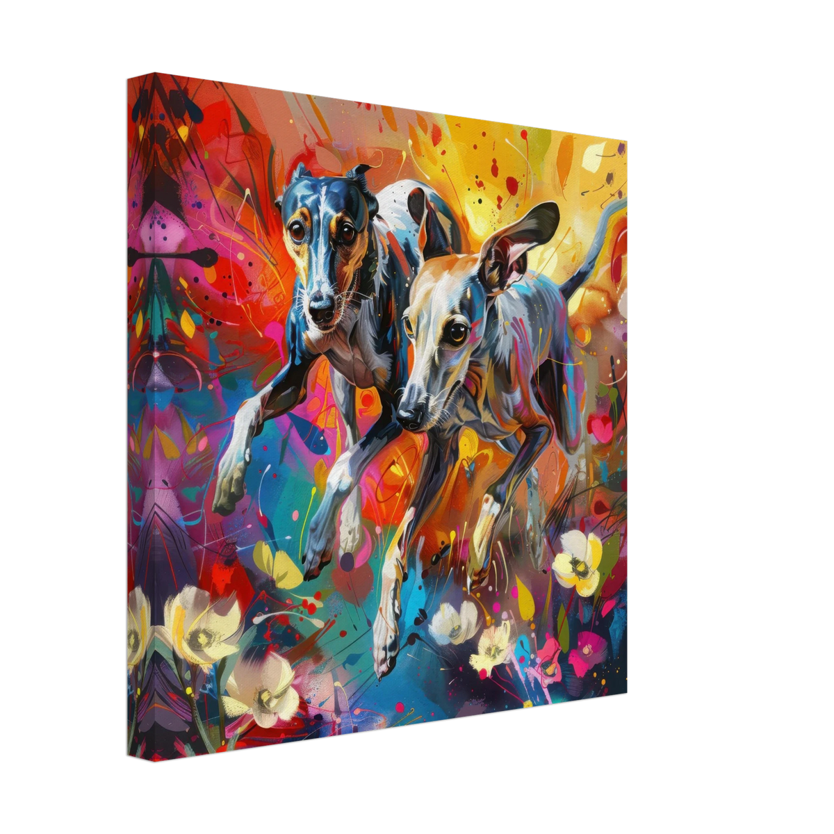 Whippets love playing 3 - Shop Ai Art WebShop - Digital Art online Store