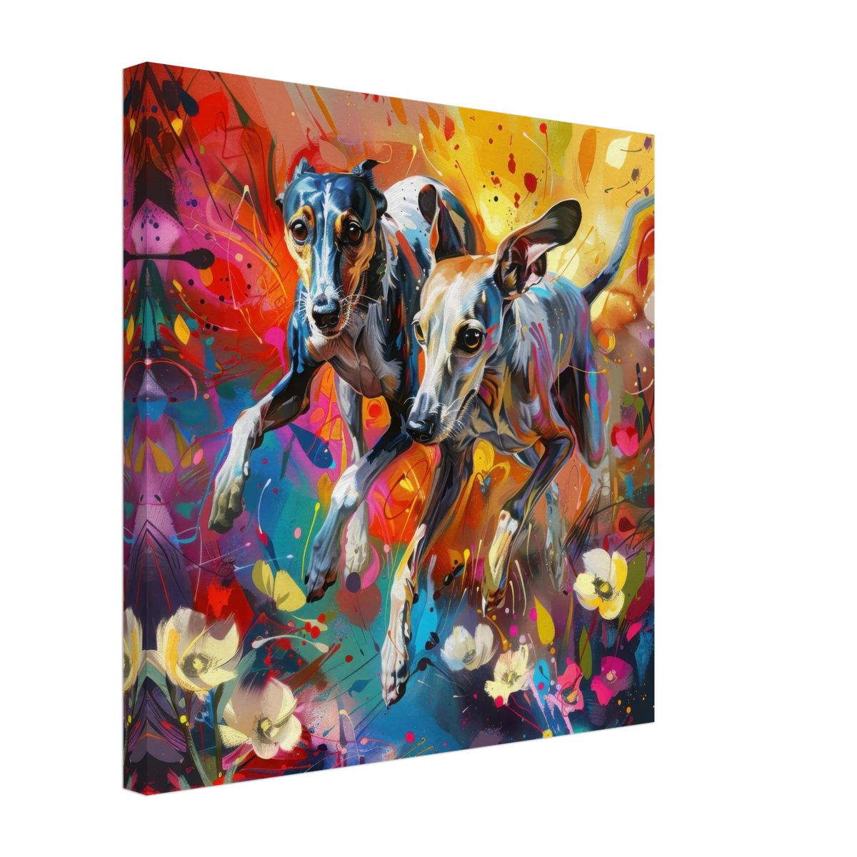 Whippets love playing 3 - Shop Ai Art WebShop - Digital Art online Store