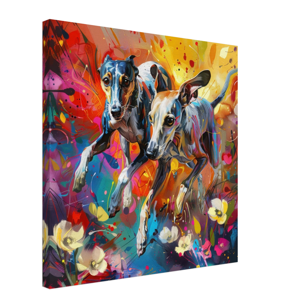 Whippets love playing 3 - Shop Ai Art WebShop - Digital Art online Store