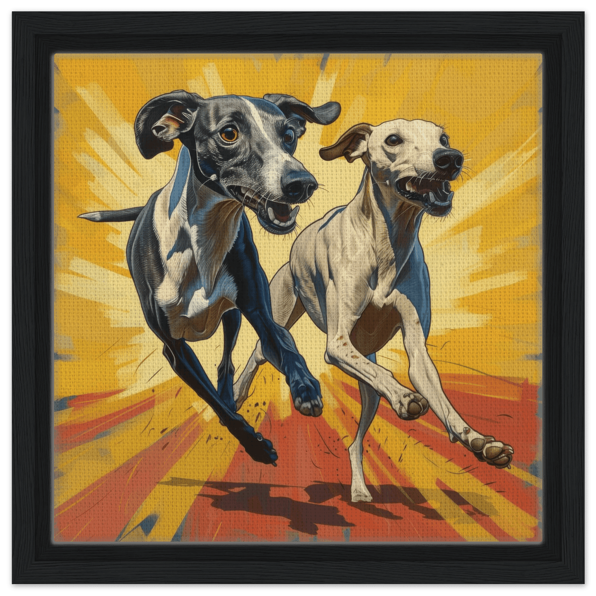 Whippets love playing 4 - Shop Ai Art WebShop - Digital Art online Store
