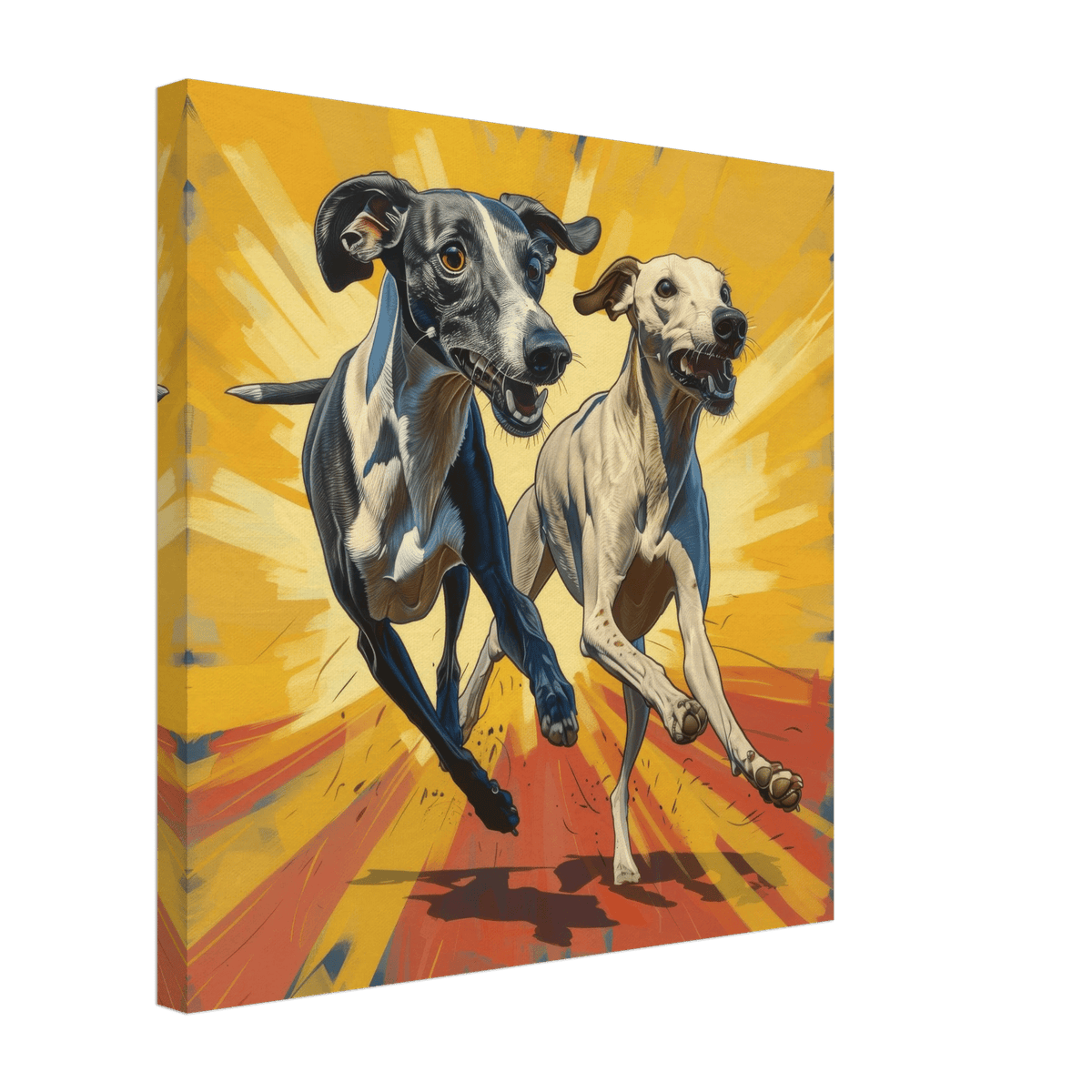 Whippets love playing 4 - Shop Ai Art WebShop - Digital Art online Store