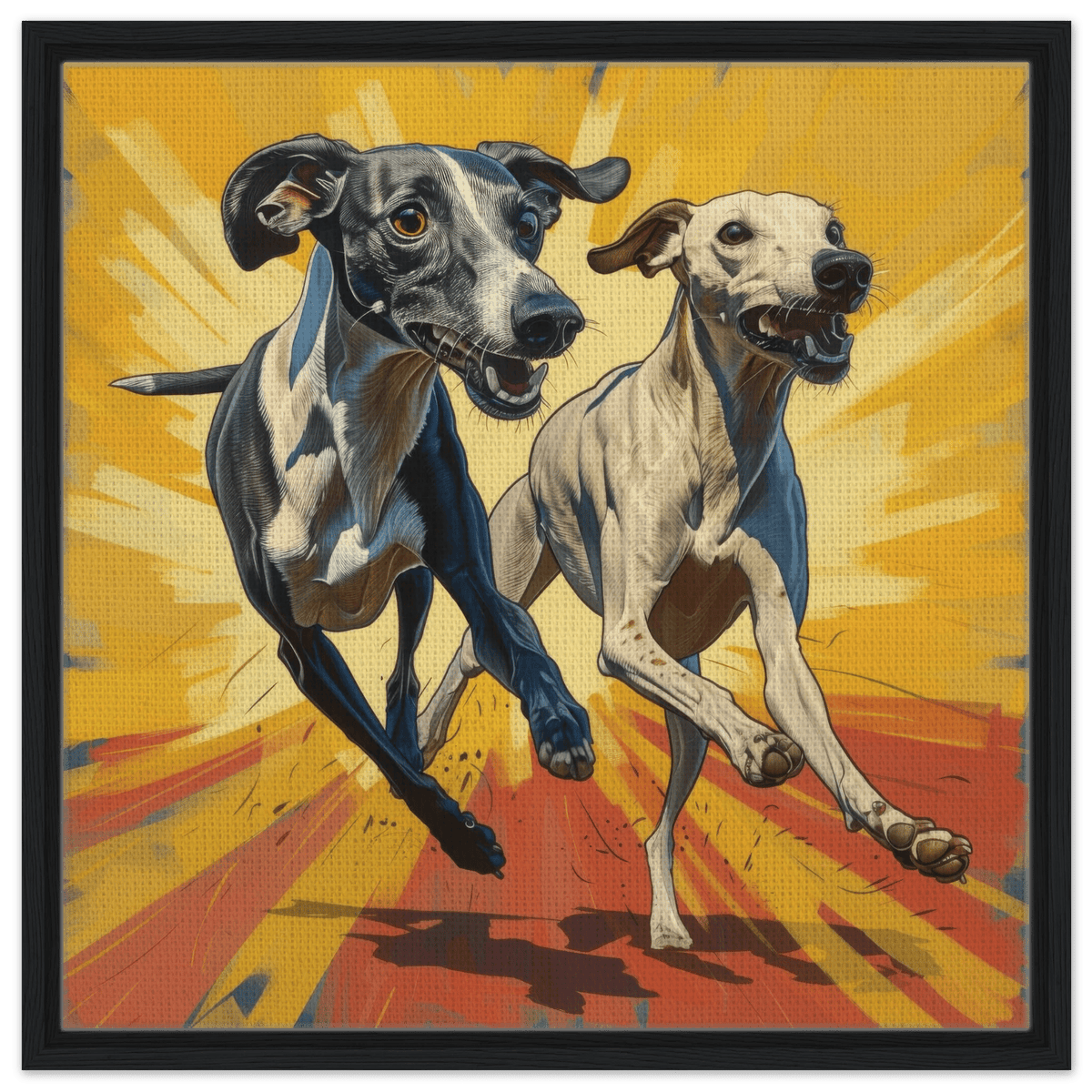 Whippets love playing 4 - Shop Ai Art WebShop - Digital Art online Store