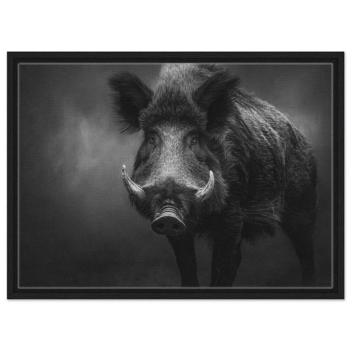 Wild Boar Looking Directly Forward Bristled - Shop Ai Art WebShop - Digital Art online Store