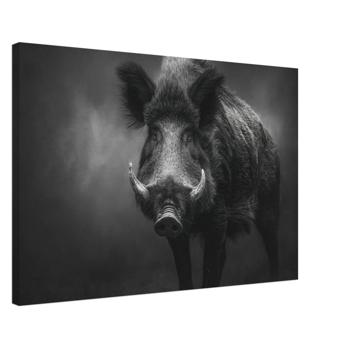 Wild Boar Looking Directly Forward Bristled - Shop Ai Art WebShop - Digital Art online Store