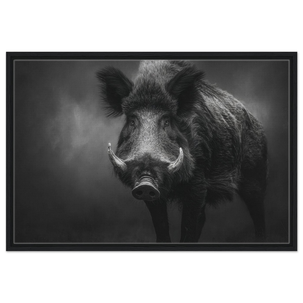 Wild Boar Looking Directly Forward Bristled - Shop Ai Art WebShop - Digital Art online Store