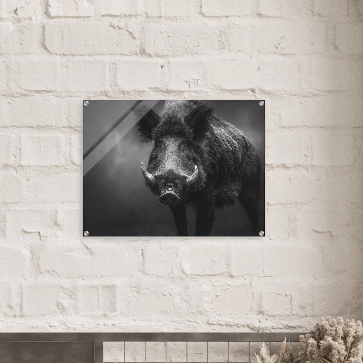 Wild Boar Looking Directly Forward Bristled - Shop Ai Art WebShop - Digital Art online Store