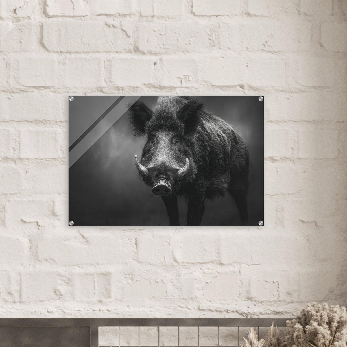 Wild Boar Looking Directly Forward Bristled - Shop Ai Art WebShop - Digital Art online Store