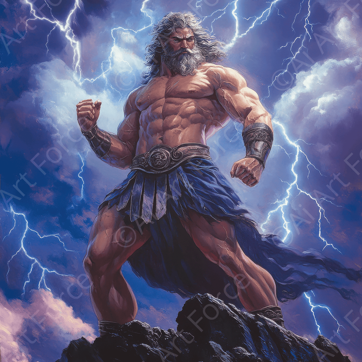 Zeus on Mount Olympus 4 - Shop Ai Art WebShop - Digital Art online Store