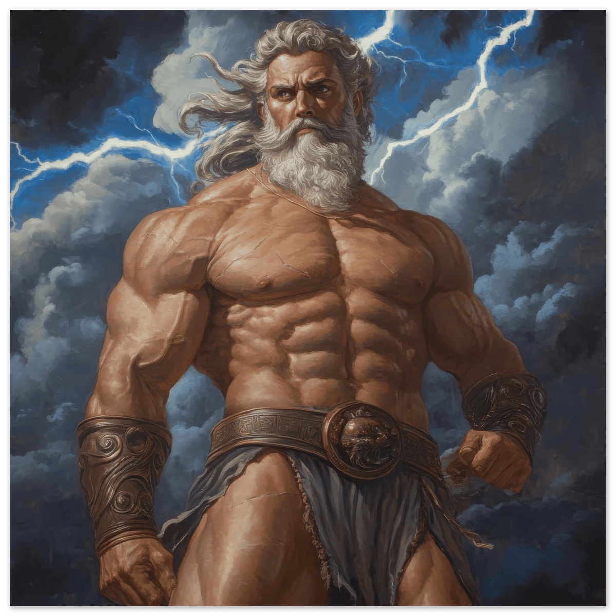 Zeus on Mount Olympus - Shop Ai Art WebShop - Digital Art online Store