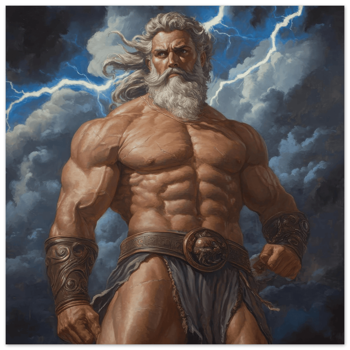Zeus on Mount Olympus - Shop Ai Art WebShop - Digital Art online Store
